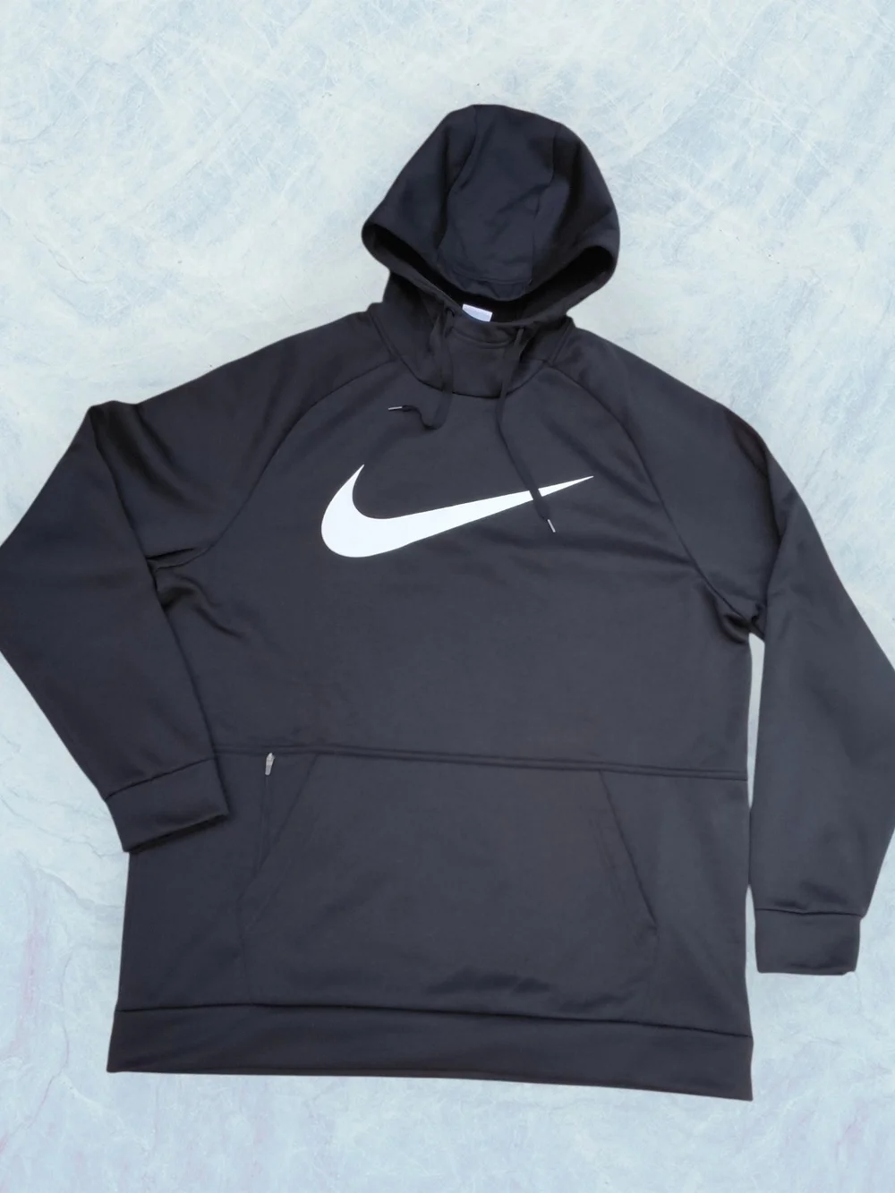 Nike Black Hoodie with White Swoosh